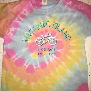Mackinac Island tie-die shirt